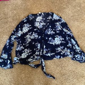 American eagle floral shirt